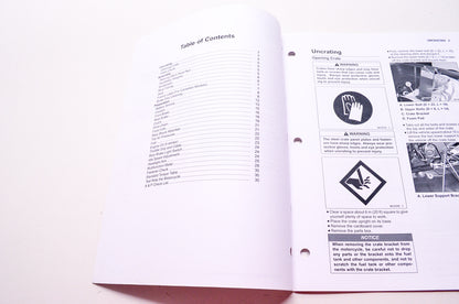OEM Kawasaki 99931-1527-01 Assembly & Preparation Manual ZX1400E/F