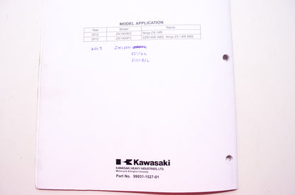 OEM Kawasaki 99931-1527-01 Assembly & Preparation Manual ZX1400E/F
