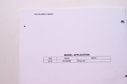 Kawasaki Ninja H2 Motorcycle Assembly & Preparation Manual