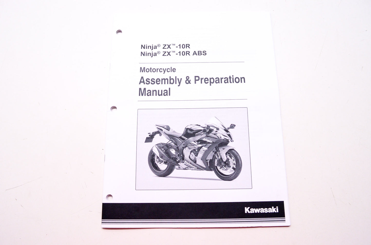 Ninja ZX-10R ABS Motorcycle Assembly & Preparation Manual