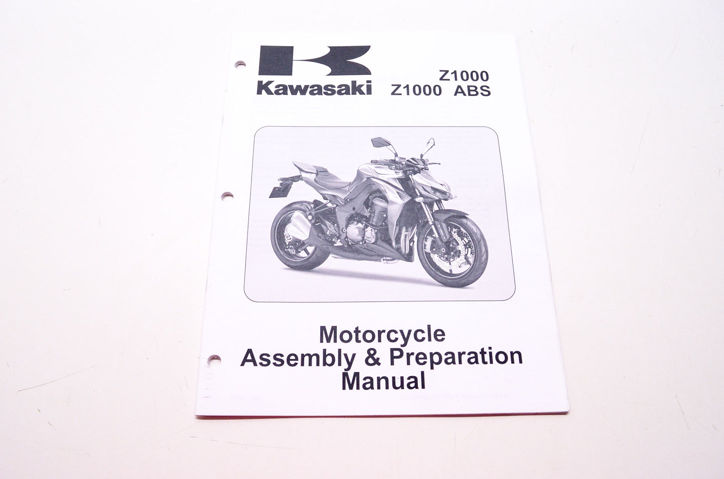 OEM Kawasaki 99931-1539-01 Assembly & Preparation Manual ZR1000F/G