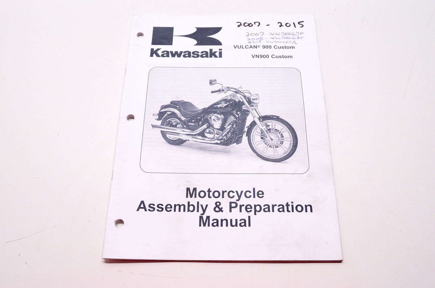 OEM Kawasaki 99931-1469-01 Assembly & Preparation Manual VN900C