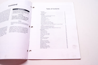 Kawasaki Vulcan 900 Classic LT VN900 Classic Assembly & Preparation Manual