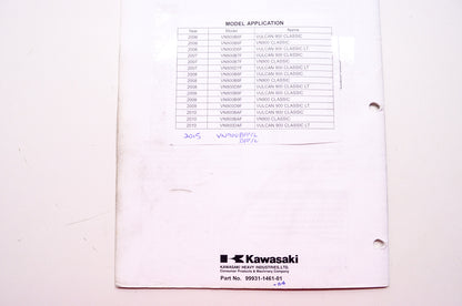 Kawasaki Vulcan 900 Classic LT VN900 Classic Assembly & Preparation Manual