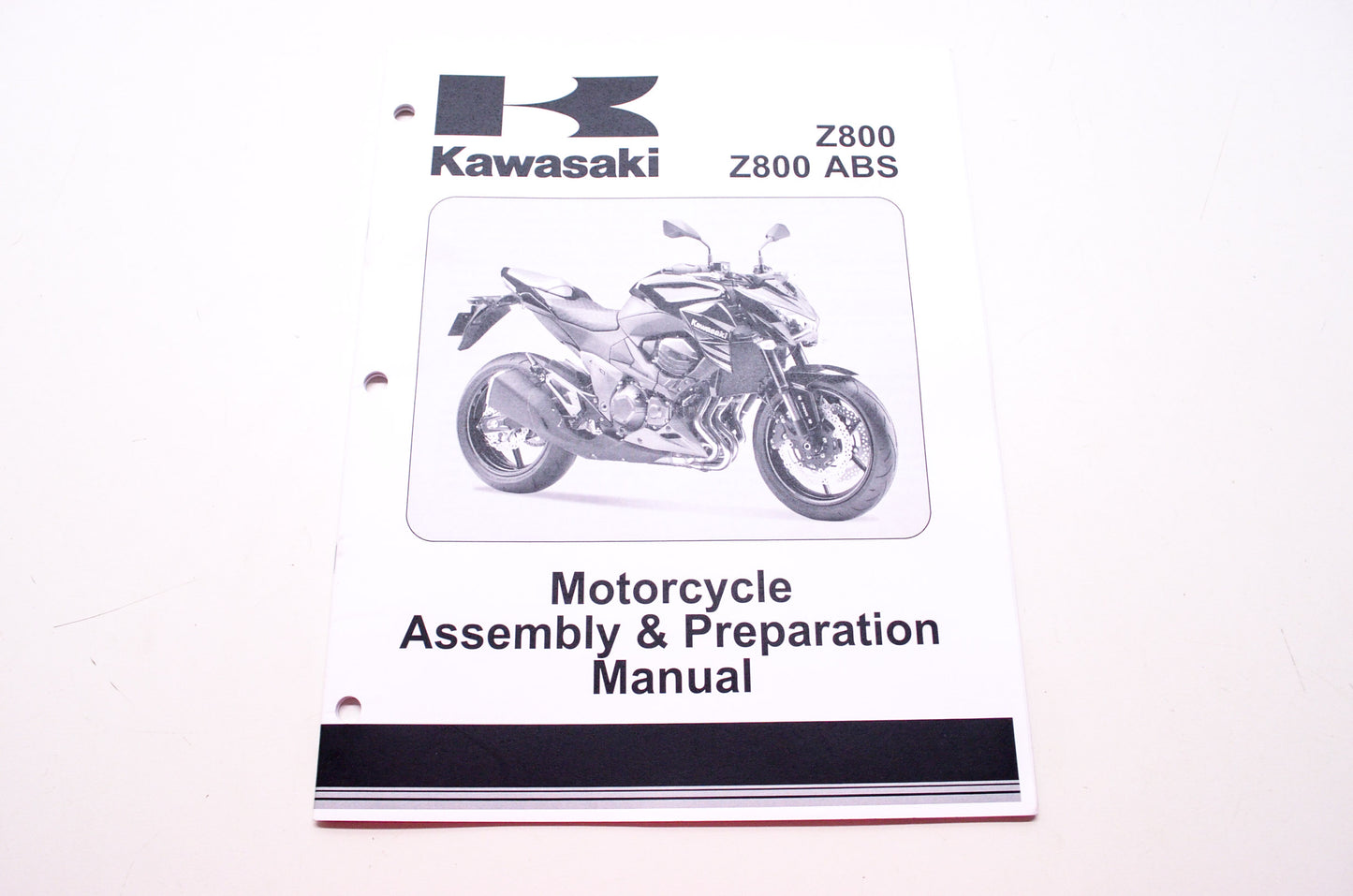 Kawasaki Z800 ABS Motorcycle Assembly & Preparation Manual