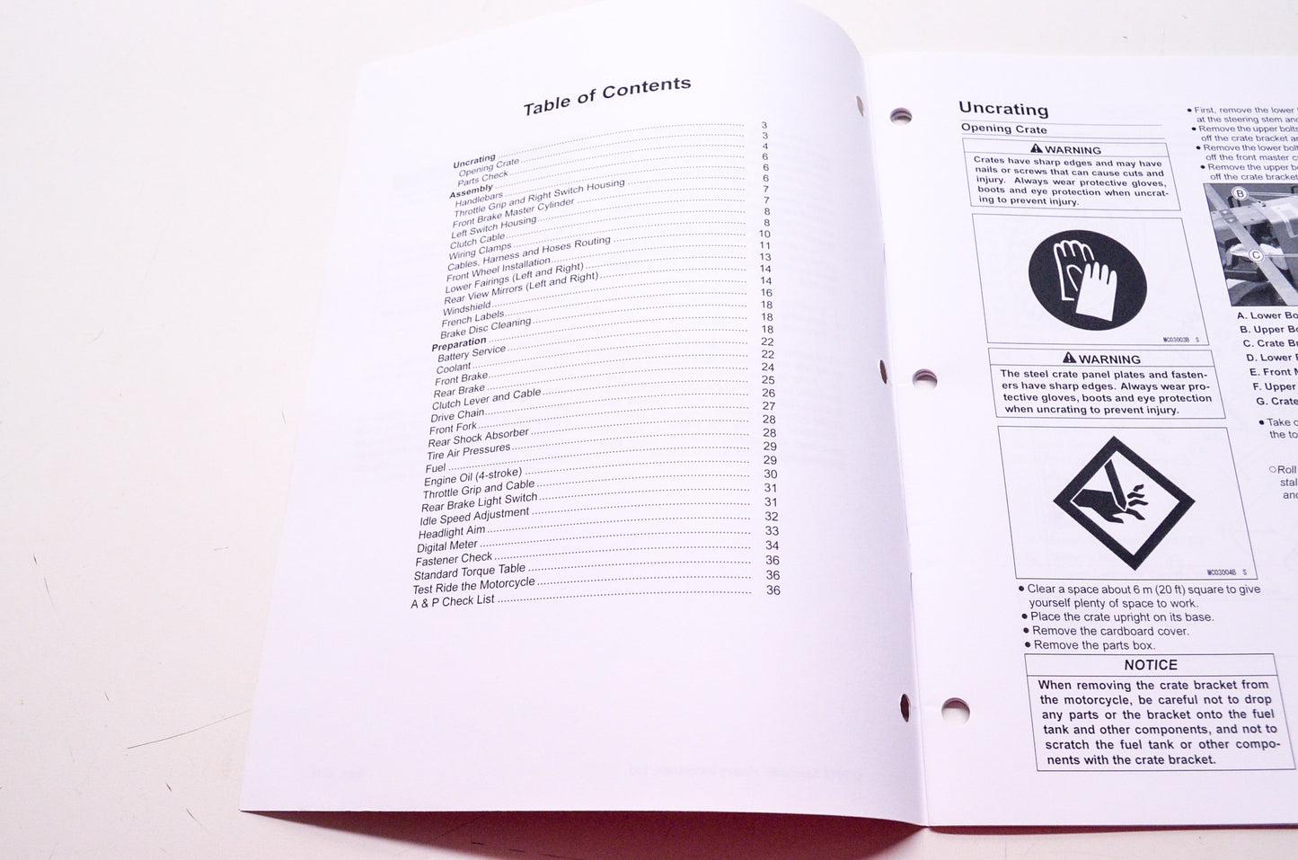 OEM Kawasaki 99931-1548-01 Assembly & Preparation Manual KLE650F
