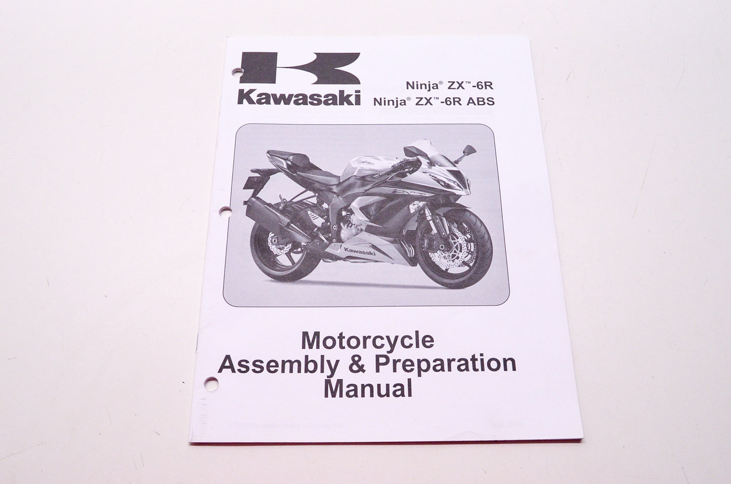 OEM Kawasaki 99931-1534-01 Assembly & Preparation Manual ZX636E/F