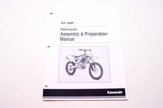 OEM Kawasaki 99931-1552-01 KX 450F Motorcycle Assembly & Preparation Manual