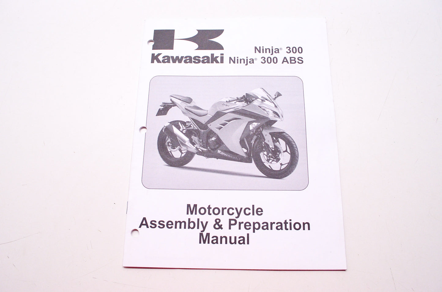 Kawasaki Ninja 300 ABS Motorcycle Assembly & Preparation Manual