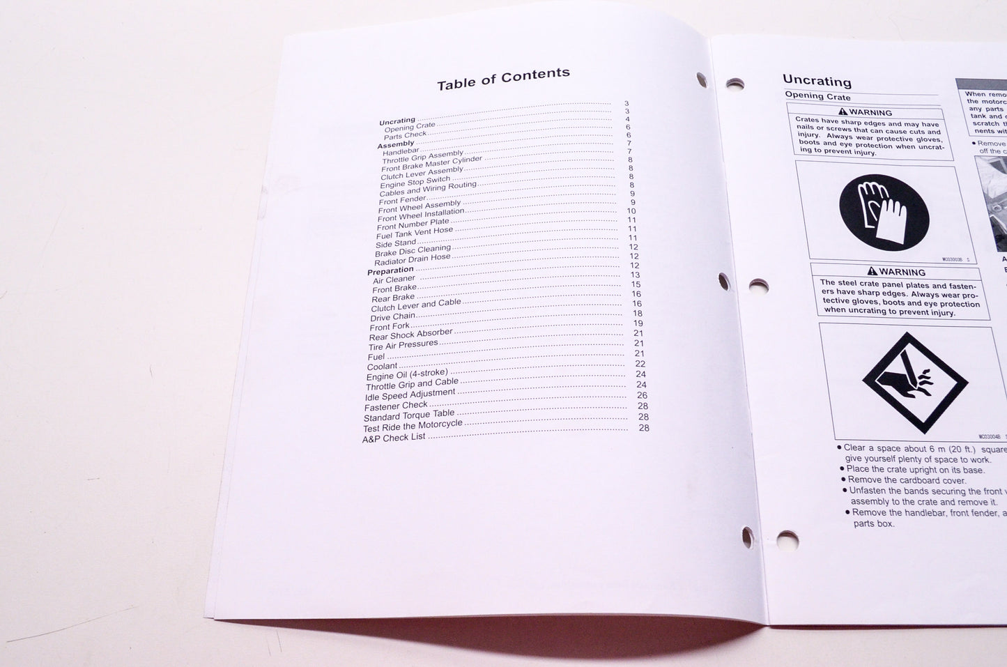 Kawasaki KX 250F Motorcycle Assembly & Preparation Manual