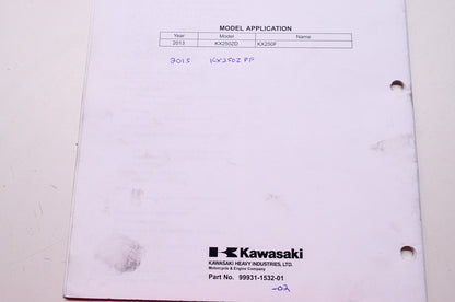 Kawasaki KX 250F Motorcycle Assembly & Preparation Manual