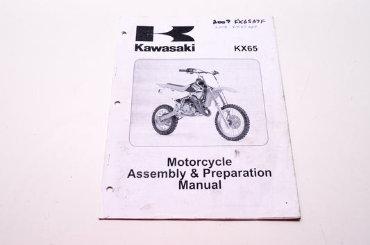 OEM Kawasaki 99931-1467-01 Assembly & Preparation Manual KX65A