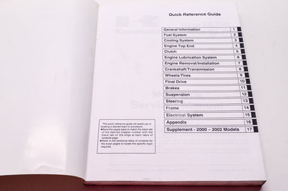OEM Kawasaki 99924-1193-06 Service Manual ZX750