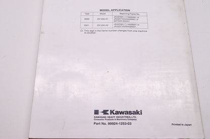 OEM Kawasaki 99924-1253-03 Service Manual ZX1200A