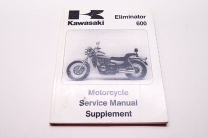 OEM Kawasaki 99924-1185-53 Service Manual Supplement ZL600B