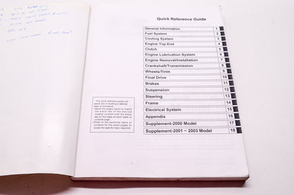 OEM Kawasaki 99924-1054-16 Service Manual VN750A
