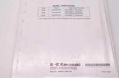 OEM Kawasaki 99924-1387-01 Service Manual VN2000J