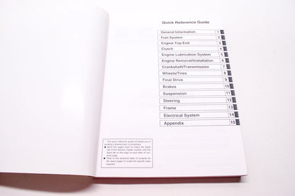 OEM Kawasaki 99924-1245-04 Service Manual EJ650