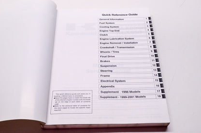 OEM Kawasaki 99924-1162-04 Service Manual KLX650