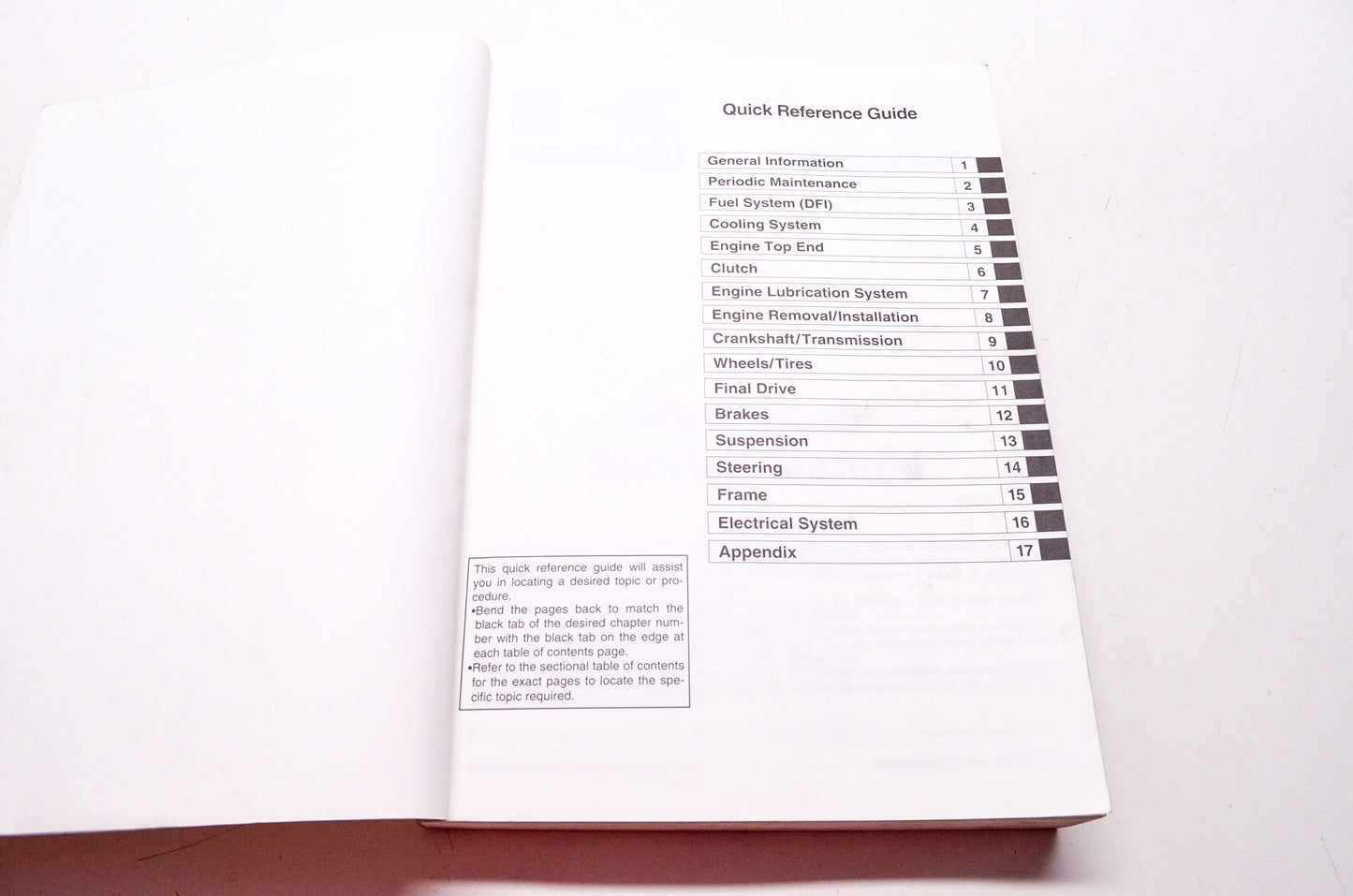 OEM Kawasaki 99924-1382-01 Service Manual ZX600P