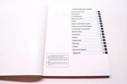 OEM Kawasaki 99924-1226-02 Service Manual ZX600G