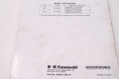OEM Kawasaki 99924-1450-31 Service Manual ZX1400E