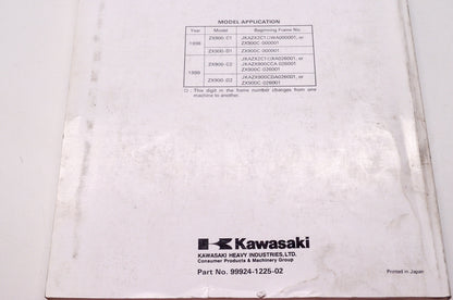 OEM Kawasaki 99924-1225-02 Service Manual ZX900C