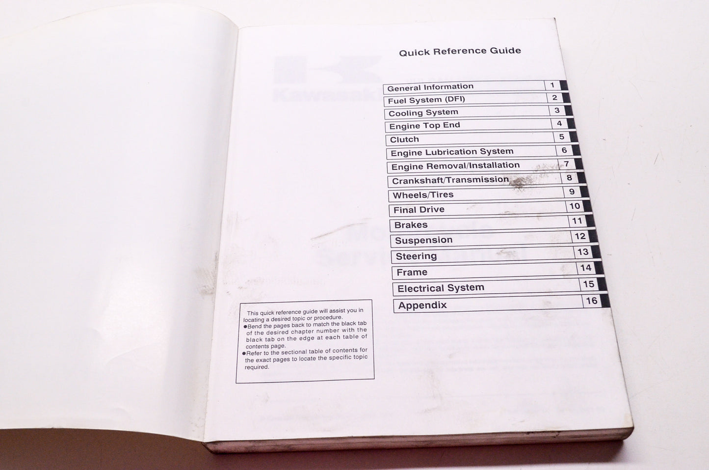 OEM Kawasaki 99924-1260-03 Service Manual VN1500N/T