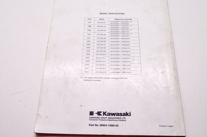 OEM Kawasaki 99924-1089-59 Service Manual Supplement ZG1200B