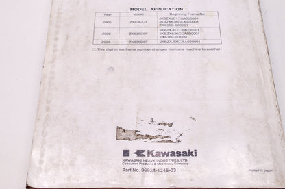 OEM Kawasaki 99924-1345-03 Service Manual ZX636C
