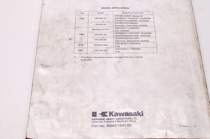 OEM Kawasaki 99924-1241-02 Service Manual VN1500G