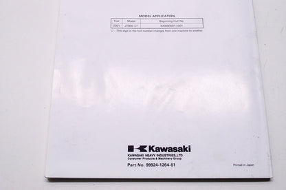 OEM Kawasaki 99924-1264-51 Service Manual Supplement JT900C NOS