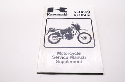 OEM Kawasaki 99924-1080-63 Service Manual Supplement KL650A