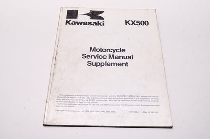 OEM Kawasaki 99924-1132-56 Service Manual Supplement KX500E