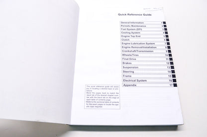 OEM Kawasaki 99924-1459-31 Service Manual KX250Z