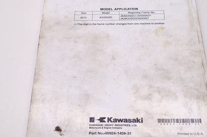OEM Kawasaki 99924-1459-31 Service Manual KX250Z