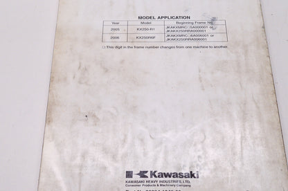 OEM Kawasaki 99924-1340-03 Service Manual KX250R
