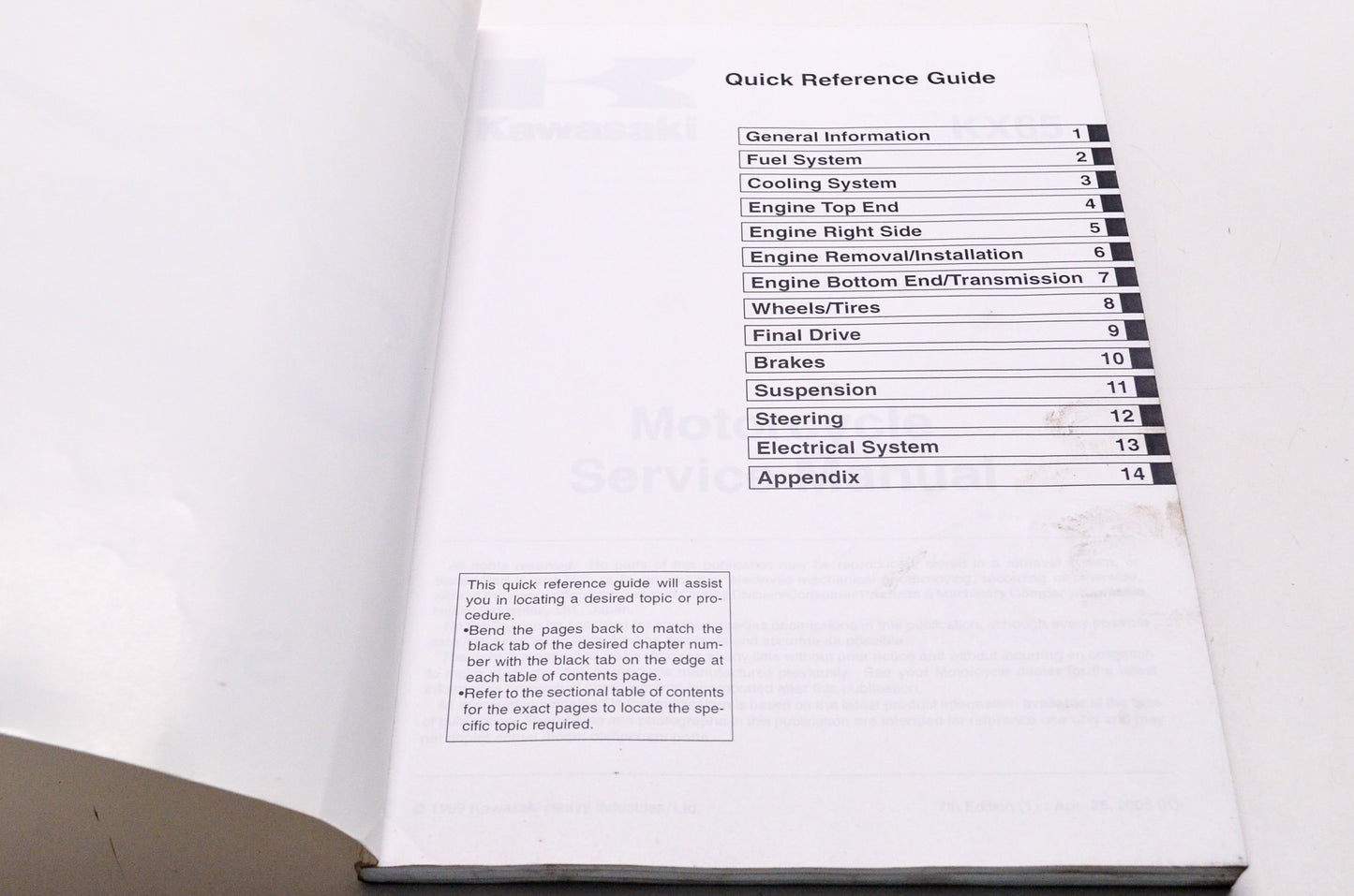 Kawasaki 2000-2006 KX65 Shop Repair Service Manual