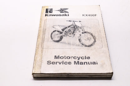 OEM Kawasaki 99924-1355-01 Service Manual KX450D
