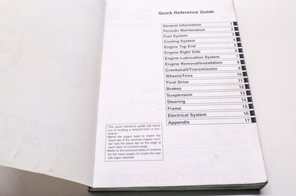 OEM Kawasaki 99924-1354-04 Service Manual KX250T