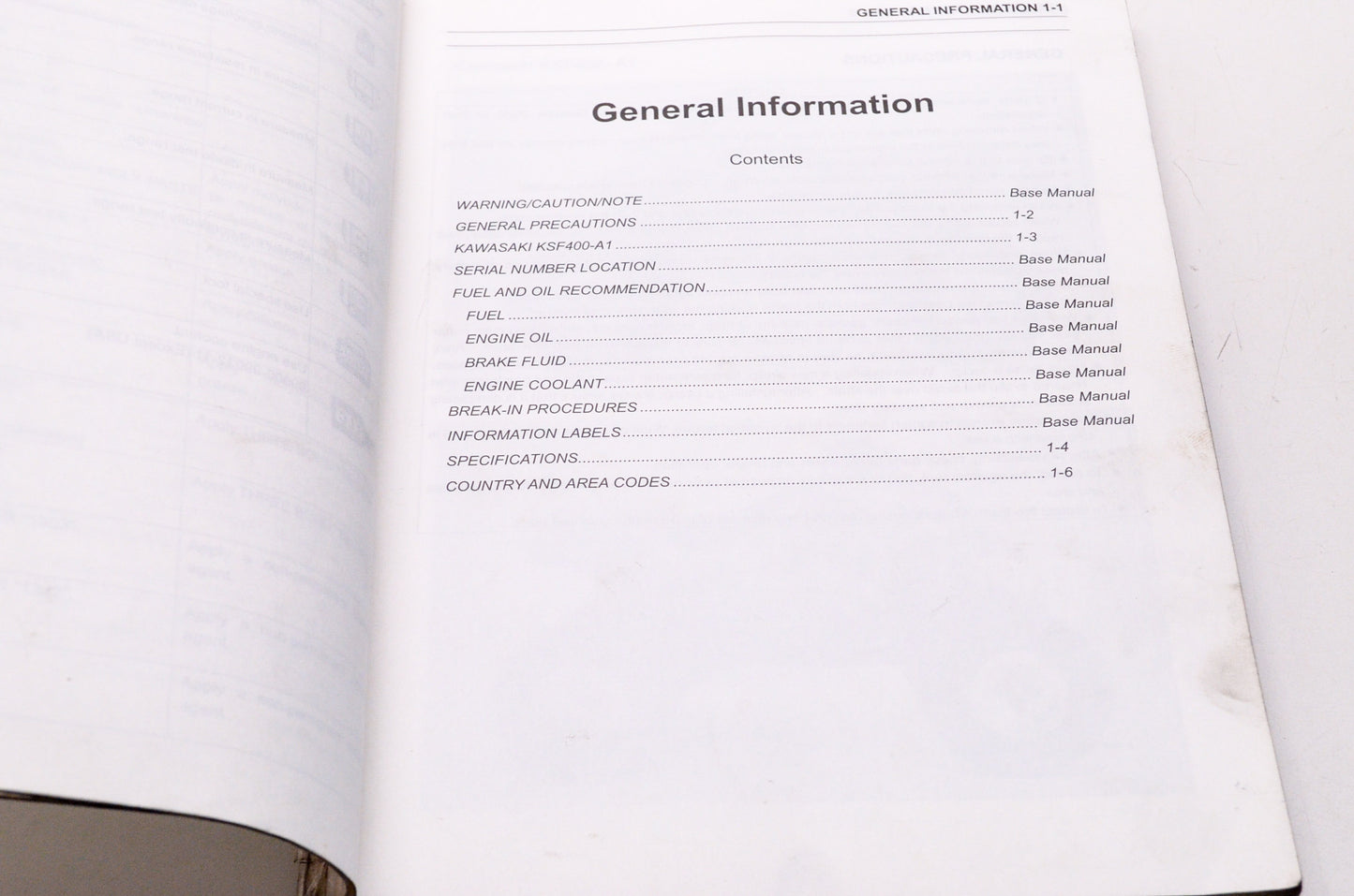 Kawasaki 2003 KFX400 ATV Shop Repair Service Manual Supplement