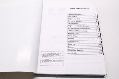 OEM Kawasaki 99924-1239-04 Service Manual KVF300