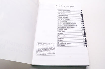 OEM Kawasaki 99924-1363-06 Service Manual KVF650F/G