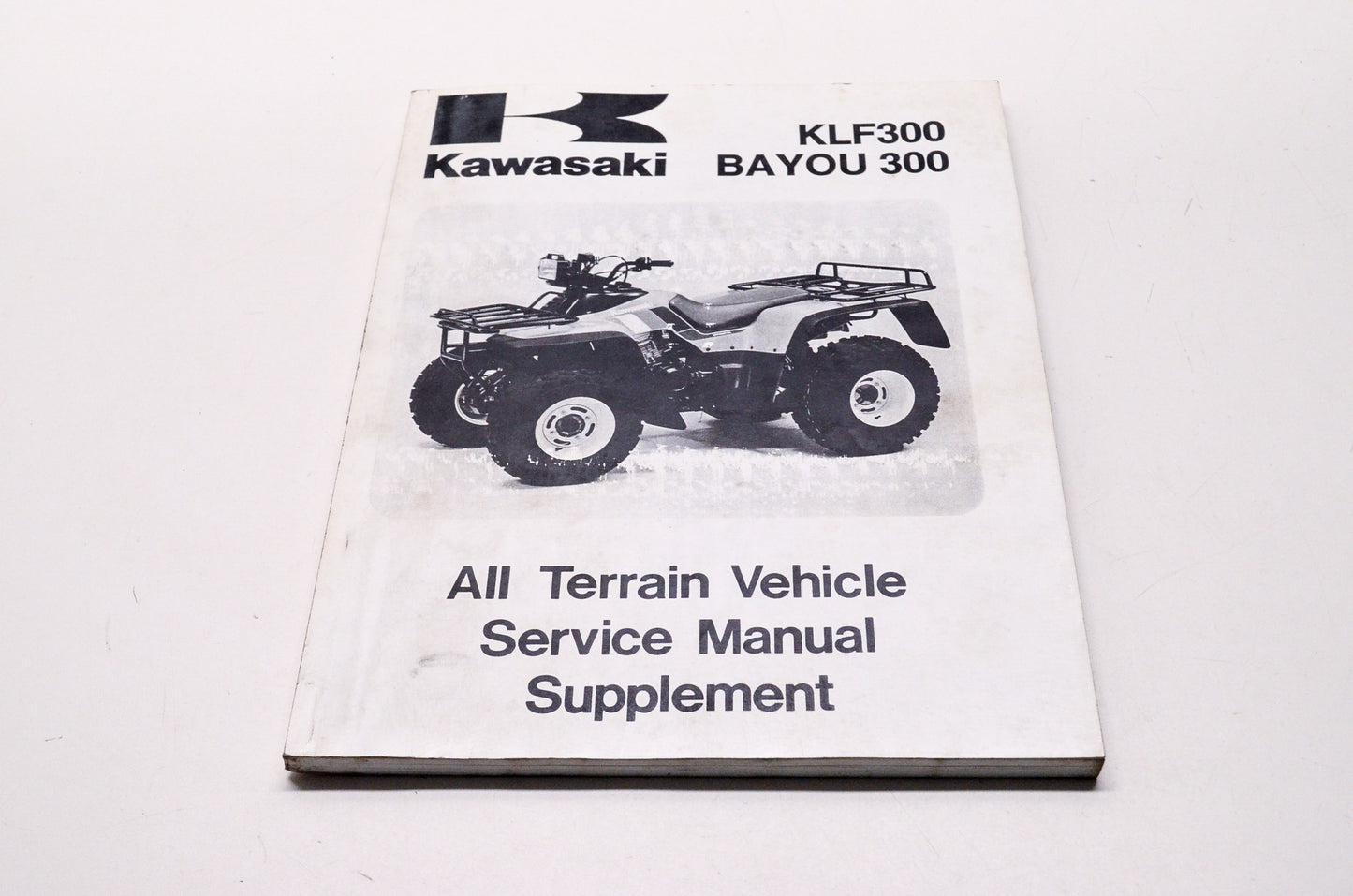 Kawasaki 1988-2001 KLF Bayou 300 ATV Shop Repair Service Manual Supplement