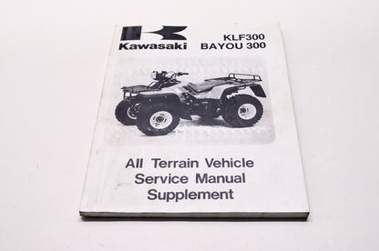 Kawasaki 1988-2001 KLF Bayou 300 ATV Shop Repair Service Manual Supplement
