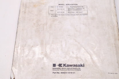 Kawasaki 2004 Prairie KVF 700 4x4 ATV Shop Repair Service Manual