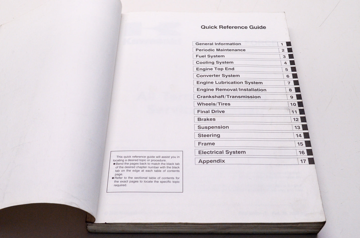 Kawasaki 2004 KFX 700 V Force ATV Shop Repair Service Manual