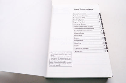 OEM Kawasaki 99924-1424-01 Service Manual KRF750G/J/K/L/M