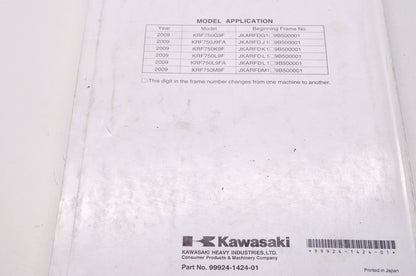OEM Kawasaki 99924-1424-01 Service Manual KRF750G/J/K/L/M