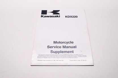 OEM Kawasaki 99924-1204-54 Service Manual Supplement KDX220A
